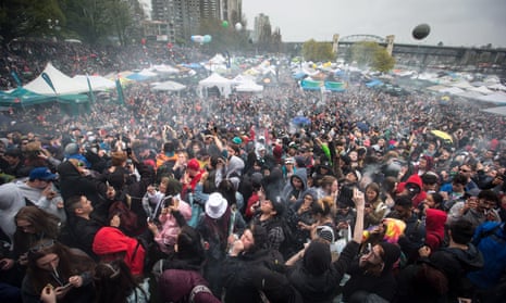 The 4-20 annual marijuana celebration in Vancouver on 20 April 2018.