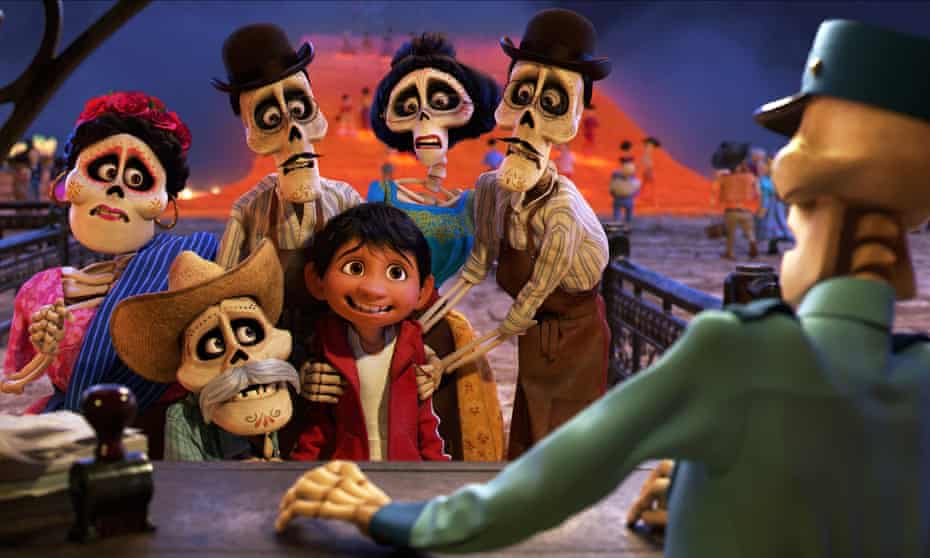 A scene from Coco.
