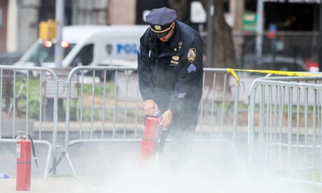 Man sets himself on fire outside Trump trial courthouse in New York