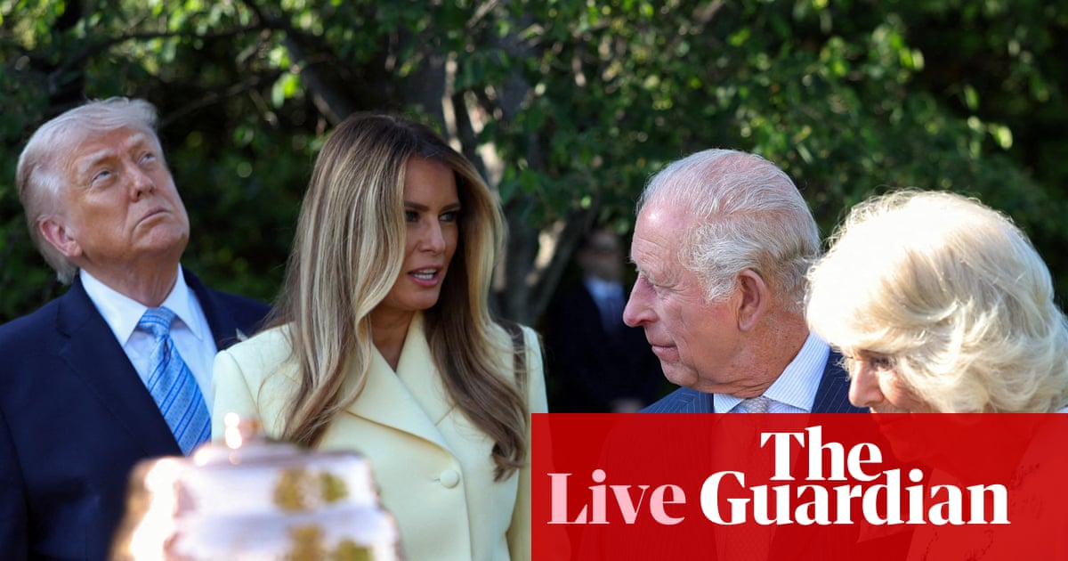 King to meet Trump off-camera amid clash fears before Charles’ Congress speech – US politics live