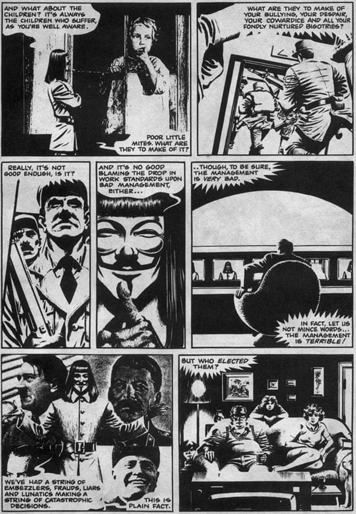 V For Vendetta Is A Manual For Rebellion Against Injustice Books The Guardian