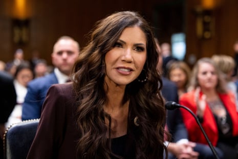 Kristi Noem refuses to retract statement calling Minnesotans killed by federal agents 'domestic terrorists' | Kristi Noem | The Guardian