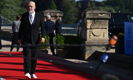 The Albanian prime minister, Edi Rama