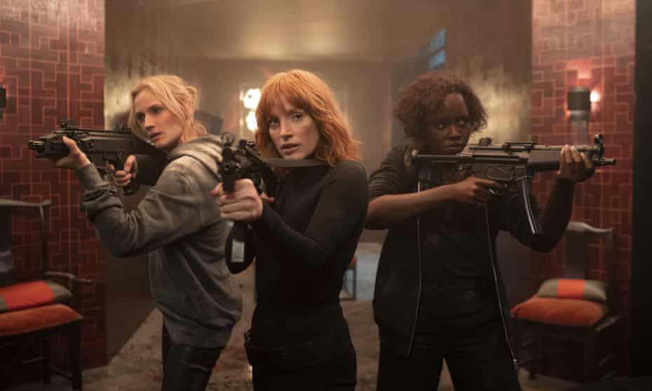 Diane Kruger, Jessica Chastain and Lupita Nyong'o in The 355.