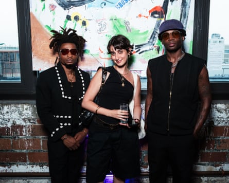 people stand for a photo