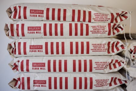 A pile of flour sacks