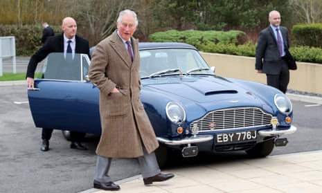 The Prince of Wales and his Aston Martin DB6