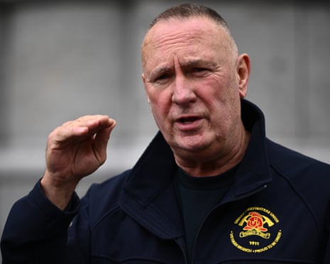 United Firefighters Union Secretary Peter Marshall.