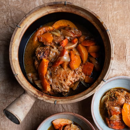 Chicken stew with butternut and miso Nigel Slater Observer Food Monthly OFM February 2023