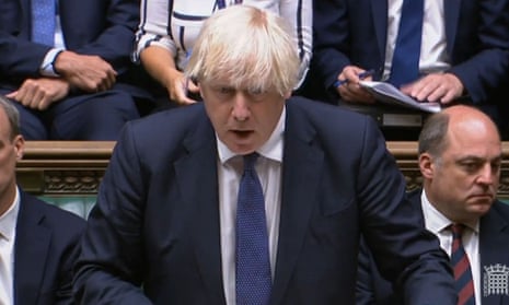 Boris Johnson during the emergency debate on the situation in Afghanistan.