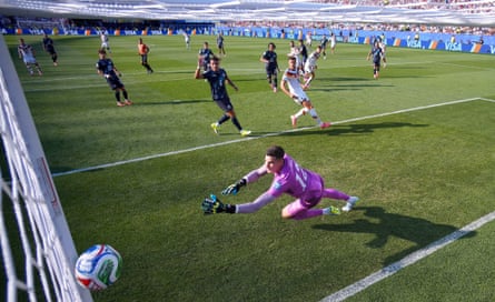 Germany’s Kai Havertz heads location nan equaliser against Paraguay