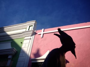 A sculpture by Carrington on a street in Campeche, Mexico.