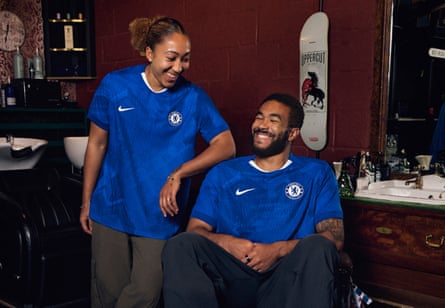 Lauren James with her brother Reece at the 2025-26 Chelsea kit launch.