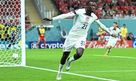 Tim Weah scored for the United States at the tournament his famous father never got to play in
