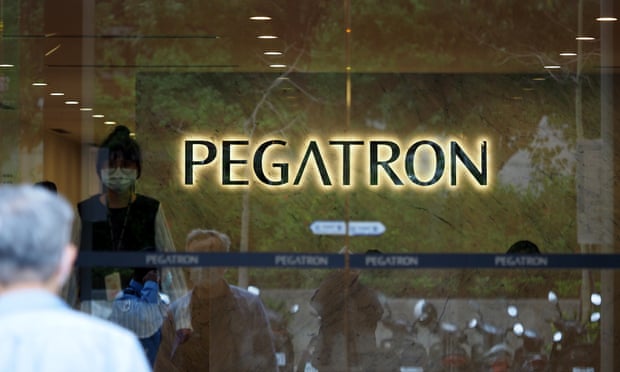 Pegatron headquarters in Taipei, Taiwan. The company has had to close two of its subsidiaries due to Covid restrictions in Shanghai