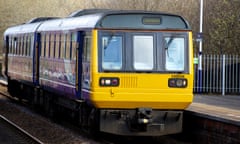 Northern Rail Pacer train at Irlam station