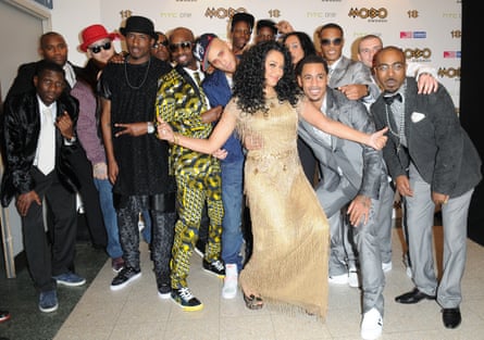 With So Solid Crew at the 2013 Mobo awards.