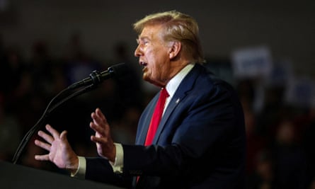Donald Trump attends a campaign event in South Carolina