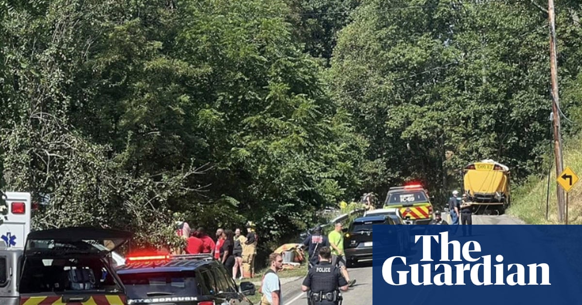 Bus carrying junior high football team crashes in Pennsylvania, sending 21 people to hospital