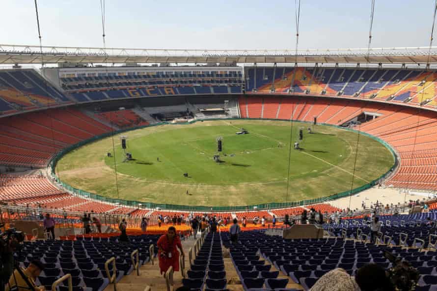 A view of the Sardar Patel Stadium this year.