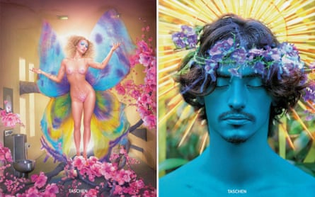 The covers of LaChapelle’s new books, Lost + Found Part I and Good News Part II.