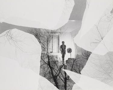 A shadow of a person.