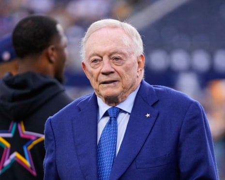 NFL fines Cowboys owner Jerry Jones $250,000 for 'inadvertent' obscene gesture at fans | Dallas Cowboys | The Guardian