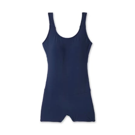 Decathlon Nabaiji one-piece shorty swimsuit – in navy blue