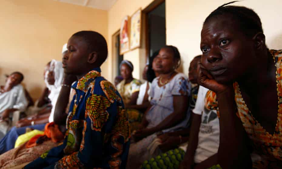 Women at a community support group in Burkina Faso. 