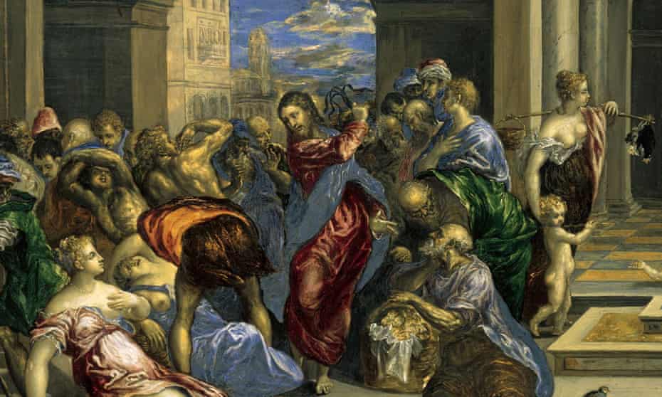 The Purification of the Temple, 1570-71, by El Greco