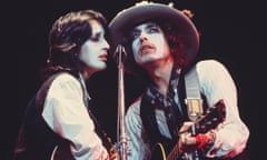 Magnificent duets … Joan Baez and Bob Dylan play in the Rolling Thunder Revue.