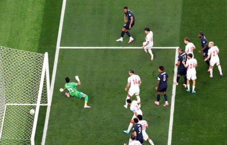Auston Trusty of the U.S. scores their first goal past Turkey's Ugurcan Cakir