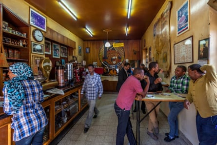 Tomoca, Addis Ababa’s oldest and most venerated coffee house.