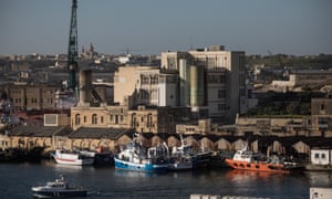 Marsa Docks in Valletta.