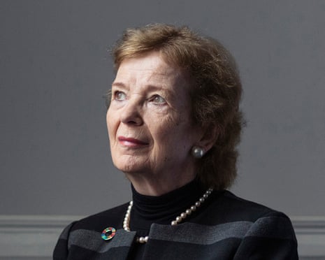Mary Robinson in her office in Dublin