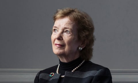 Mary Robinson in her office in Dublin