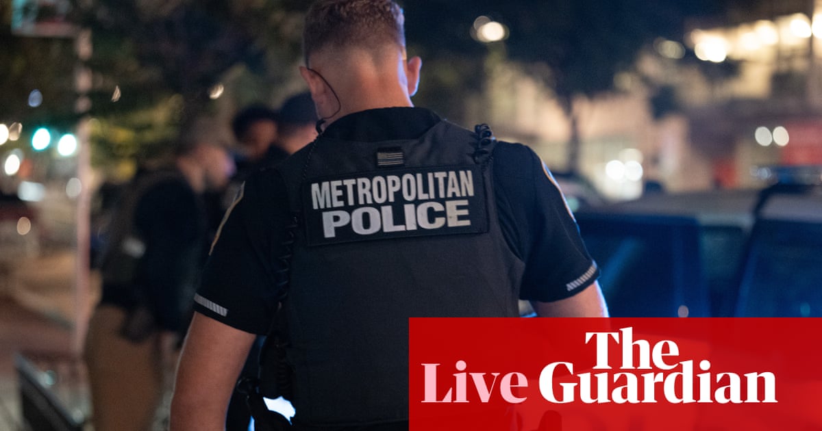 Justice department reportedly investigating DC police for allegedly manipulating crime data – live