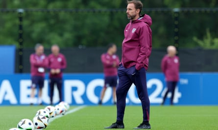 Gareth Southgate at England training