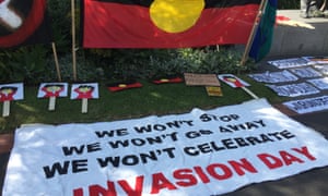 Scenes from an Invasion Day protest in Melbourne,