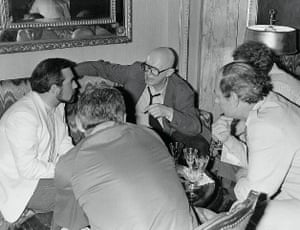 Philip French debating with Martin Scorsese (left with beard) at Cannes in 1983, who once described his criticism as ‘elegant and thoughtful’.