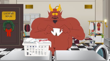 Satan in laundry room in South Park