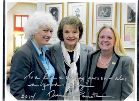 Three women look at camera