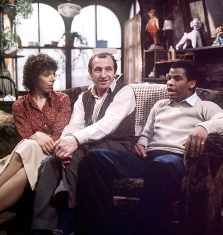 Rising Damp: Frances de la Tour, Leonard Rossiter and Don Warrington in the much-loved sitcom, 1978.
