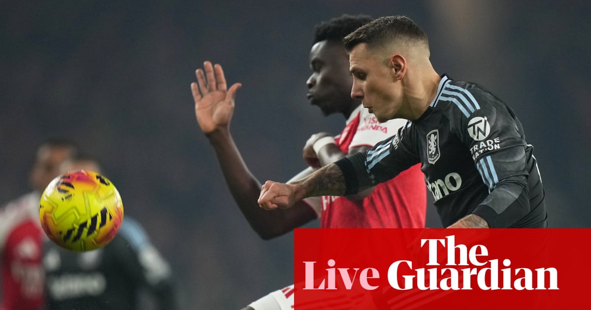 Arsenal v Aston Villa: Premier League – live