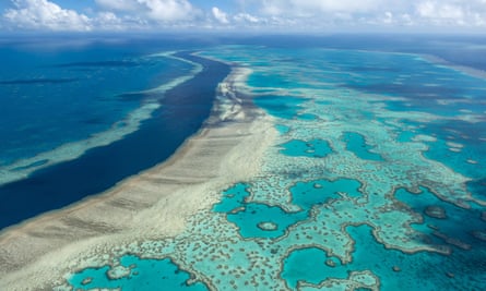 The Great Barrier Reef near the Whitsunday region, Australia