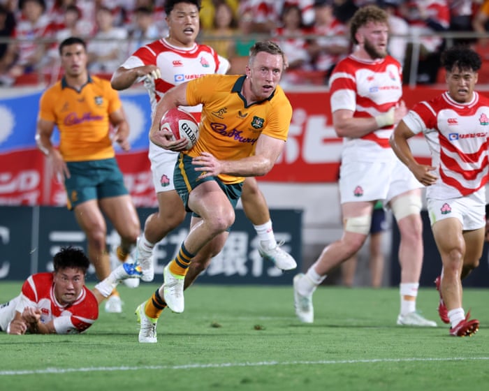 New coach Kiss off to a winning start as Wallabies rumble past bold Japan — image supplied by The Guardian Sport's feed