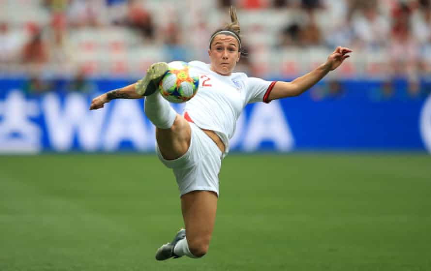 Lucy Bronze in action at the 2019 World Cup. Hege Riise says one of her aims is ‘making a great player a little bit better’.