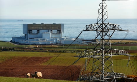 One of the older generation of larger nuclear power stations at Torness, east of Edinburgh.