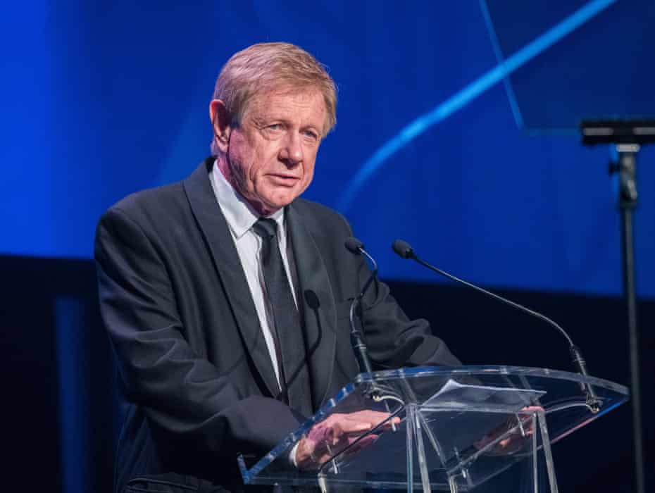 Kerry O’Brien photographed at the 2019 Walkley Awards at the ICC on Thursday,28 November, 2019 in Sydney, Australia. (Nicola Bailey/1826)