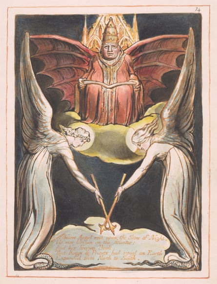Albion’s Angel Rose from William Blake’s Europe: A Prophecy, 1794-1821.